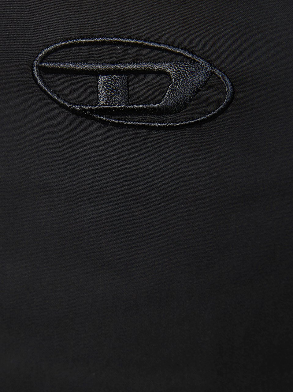 Diesel O-Tali Black Boxy Minimalist T-Shirt Zwart