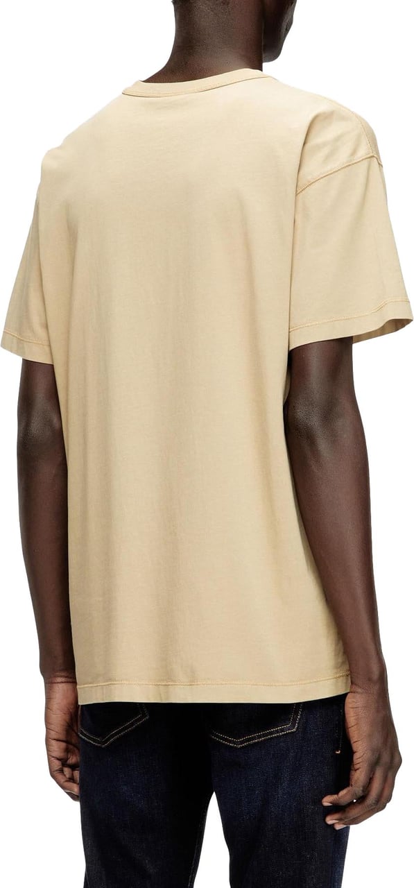 Diesel Heren T-Norm-Iod T-Shirt Beige Beige