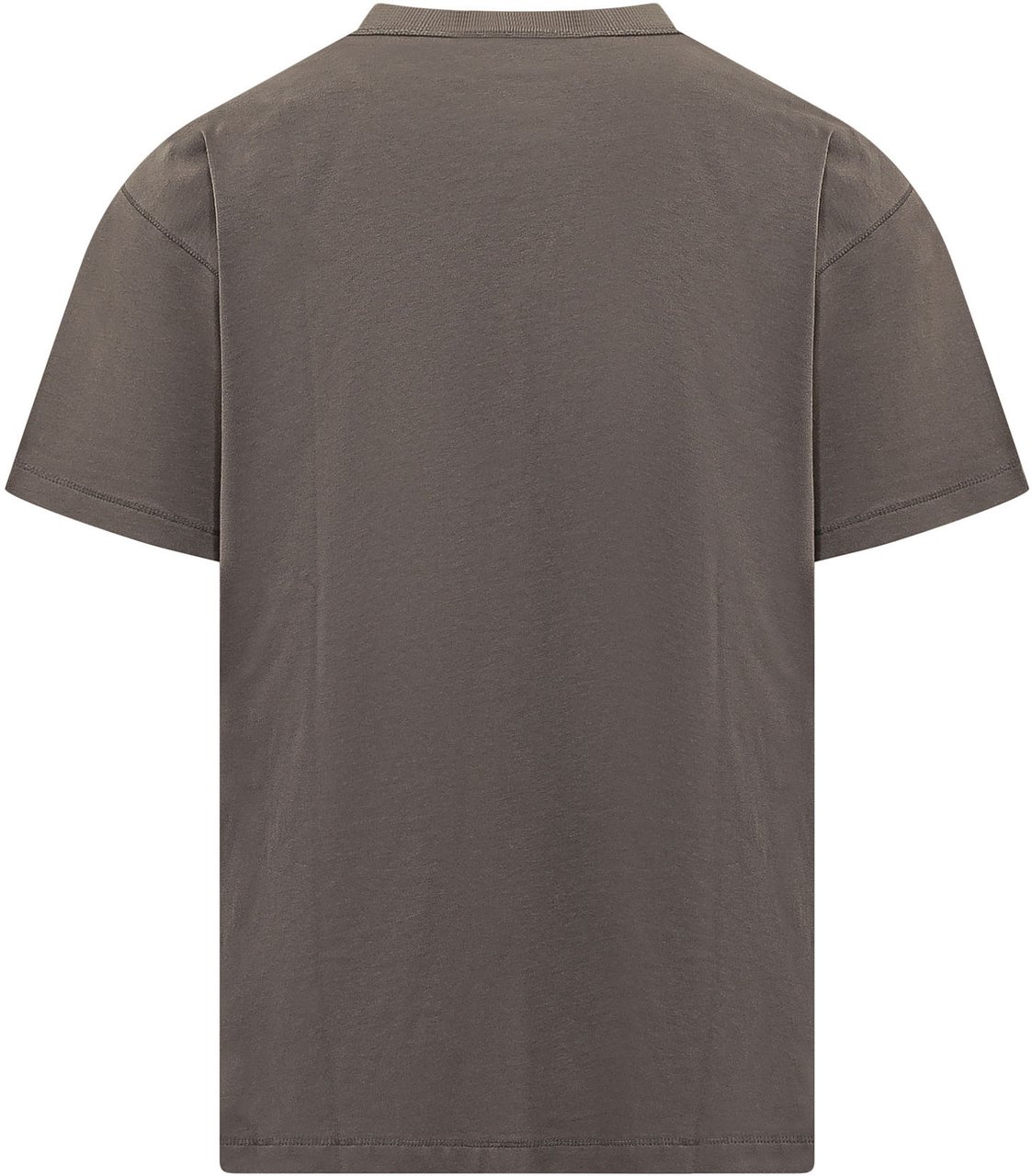 Diesel T-shirt con Placca Logo Frontale Taupe