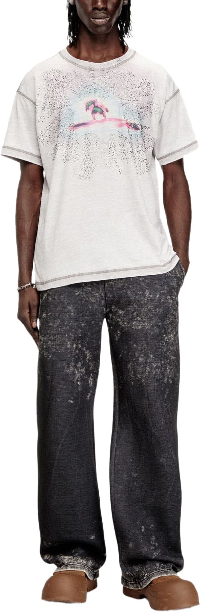 Diesel T-Shirts And Polos Gris Grijs