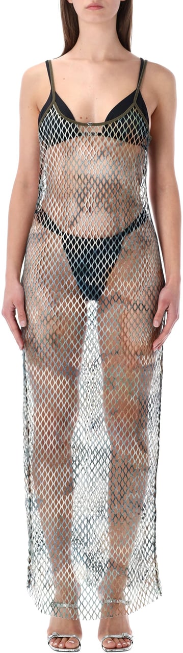 Diesel Gaya Mesh Beach Dress Rosso Rood