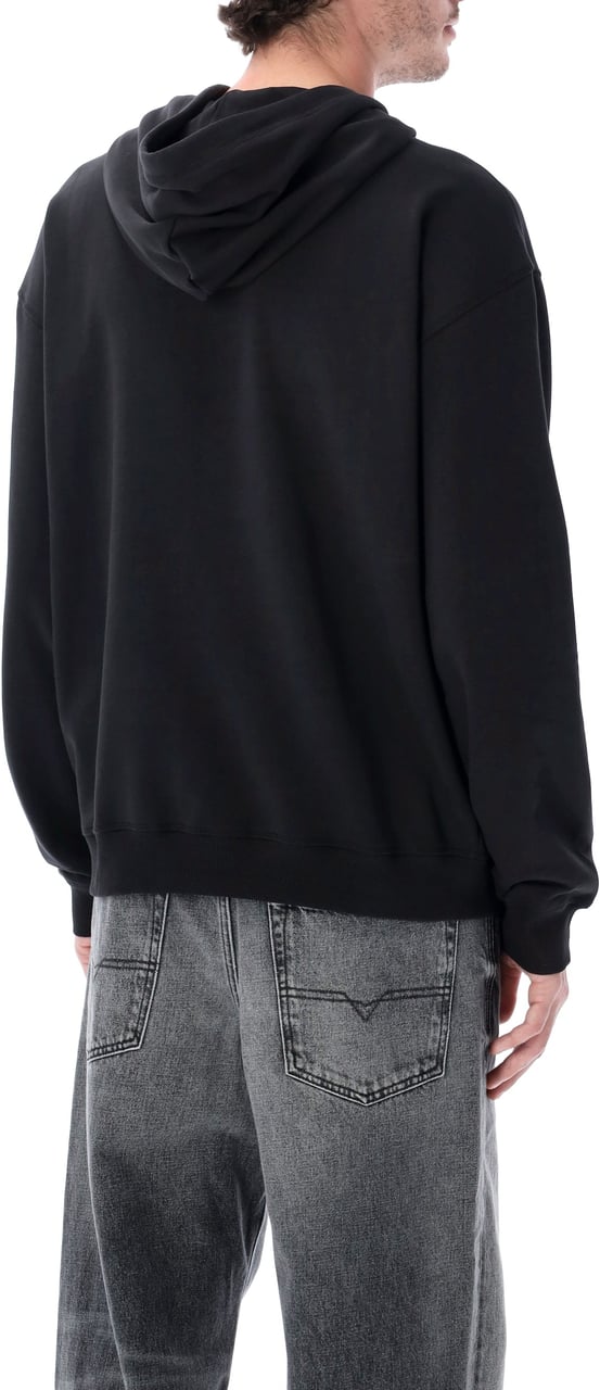 Diesel Oval D Hoodie Nero Zwart