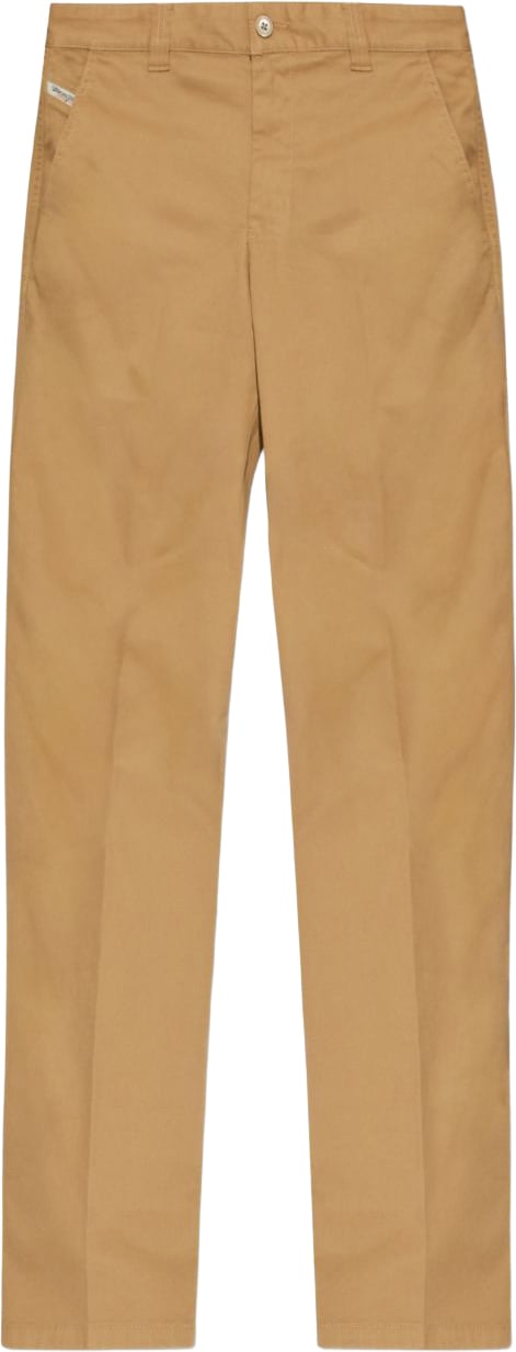 Diesel Trousers Beige Fonce Beige