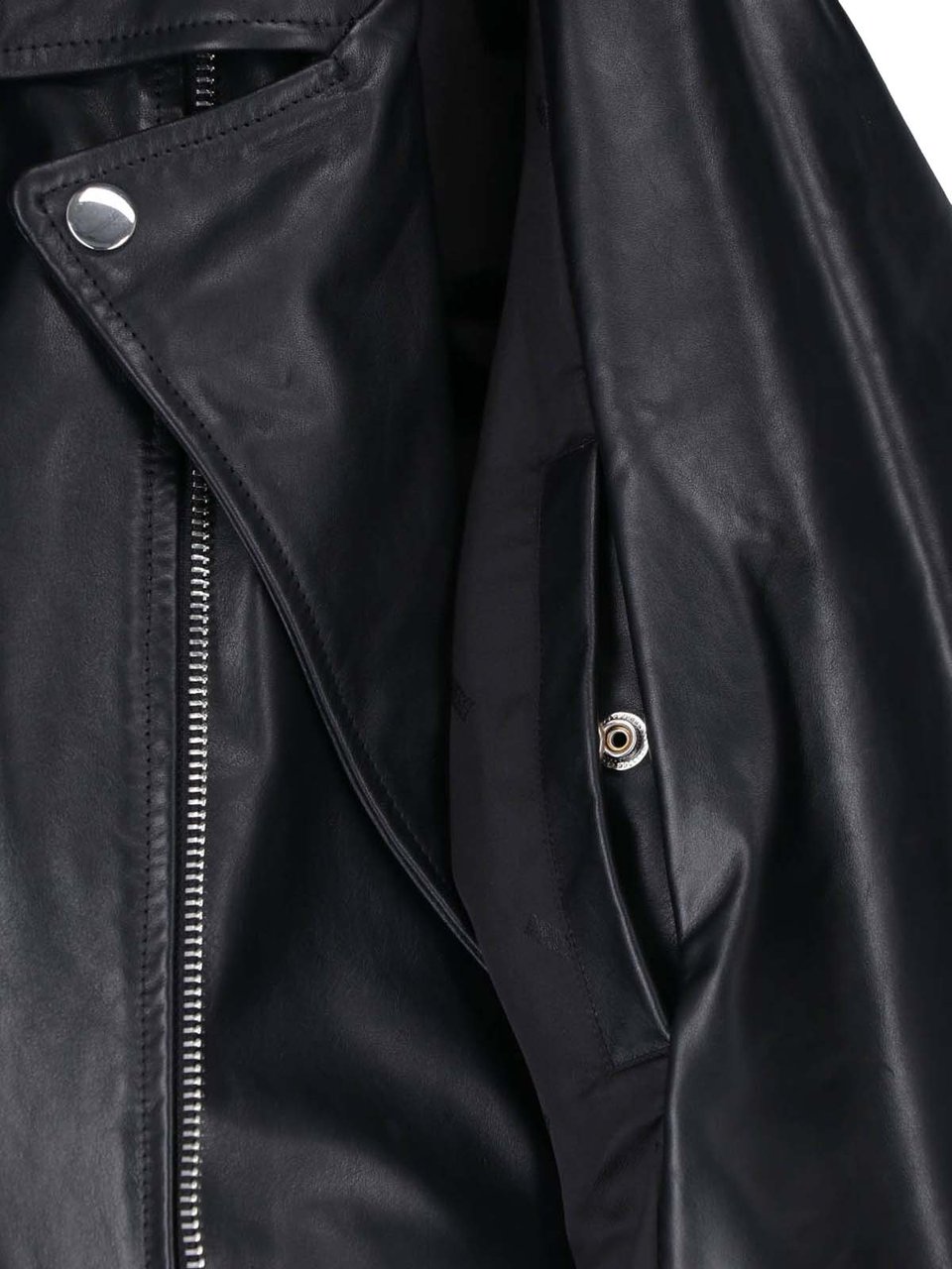 Diesel Classic Biker Jacket with Asymmetrical Zipper Zwart