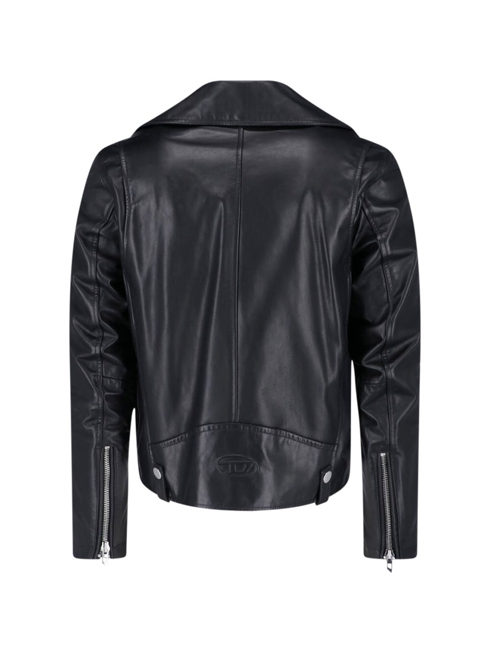 Diesel Classic Biker Jacket with Asymmetrical Zipper Zwart