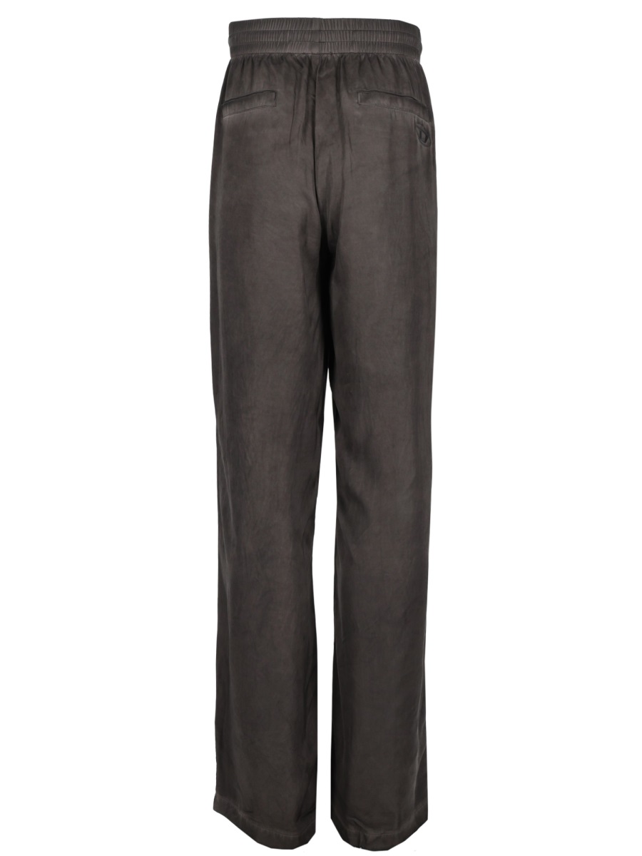 Diesel P-Theck-Albg Relaxed Fit Viscose Pants Bruin