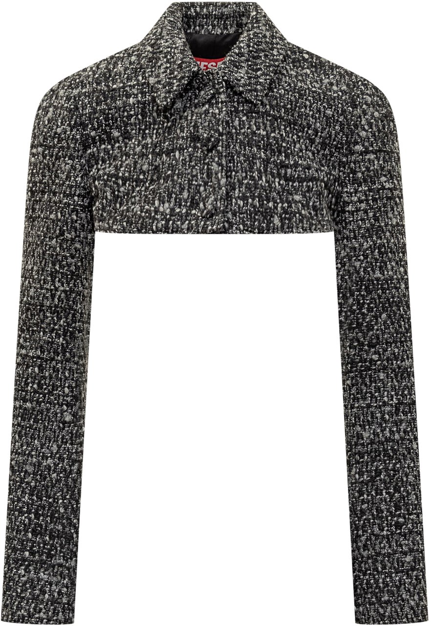 Diesel Diesel Bolero Cropped in Tweed Zwart