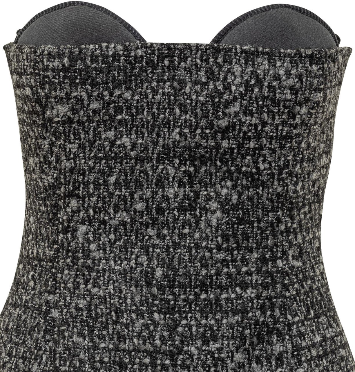Diesel Diesel Bustier Strapless in Tweed Donkergrijs