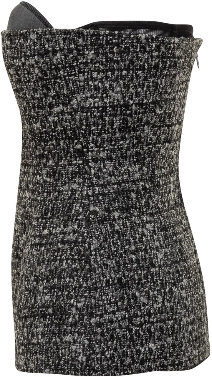 Diesel Diesel Bustier Strapless in Tweed Donkergrijs