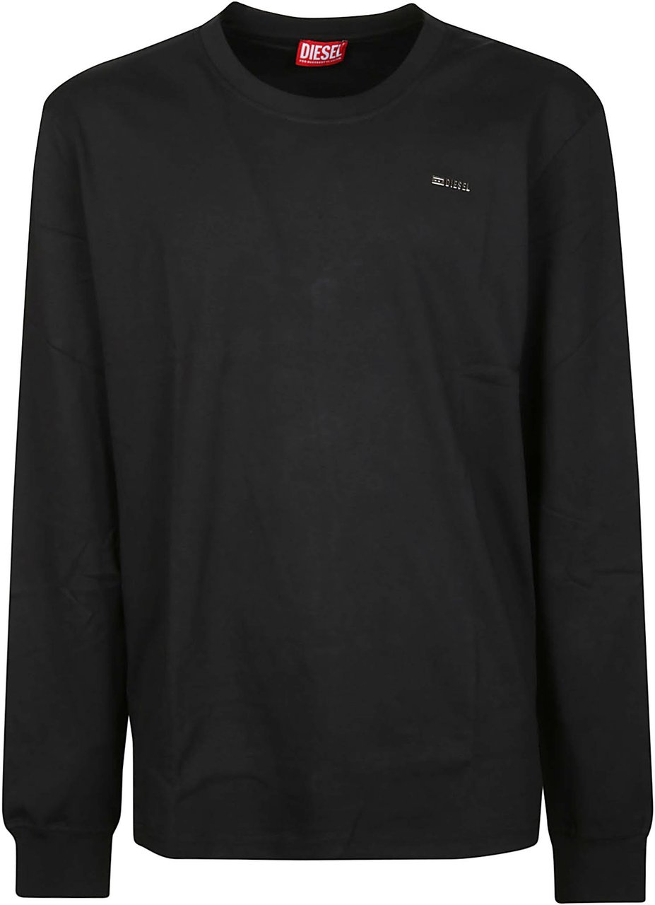 Diesel T-miegor Met Long Sleeve T-shirt Black Zwart
