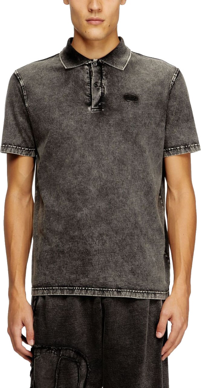 Diesel T-Shirts And Polos Antracite Donkergrijs