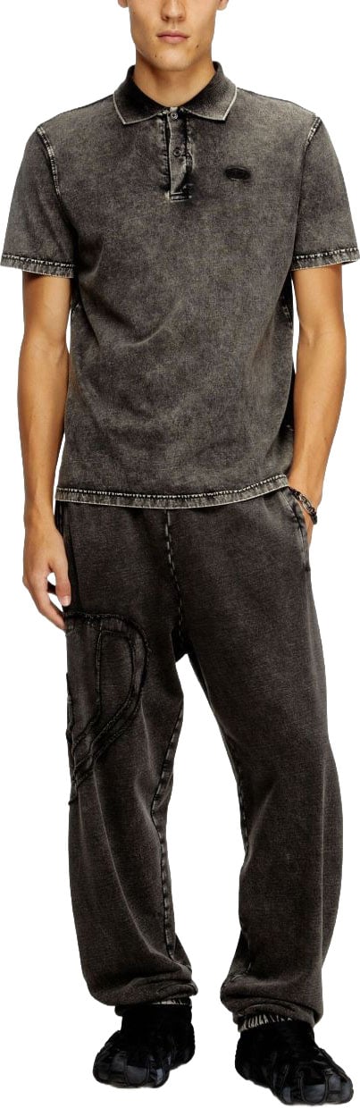 Diesel T-Shirts And Polos Antracite Donkergrijs