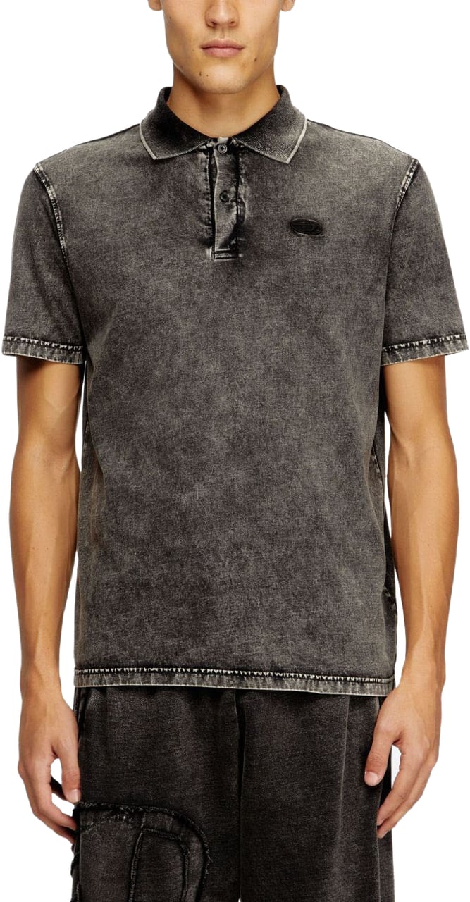 Diesel T-Shirts And Polos Anthracite Grijs