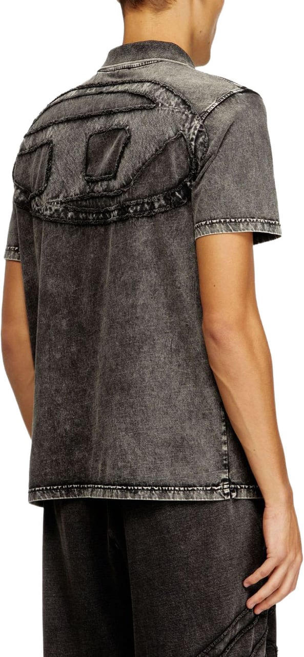 Diesel T-Shirts And Polos Antracite Donkergrijs