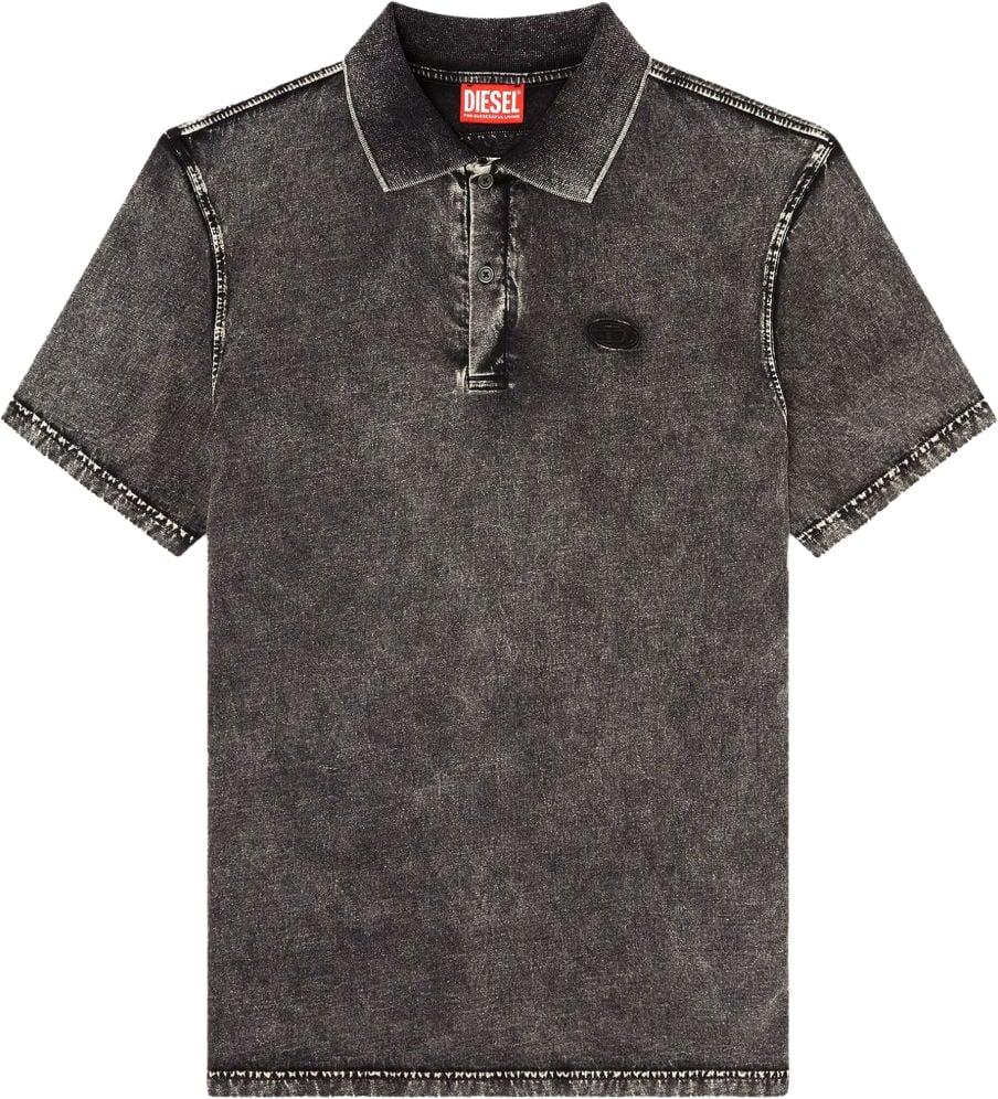 Diesel T-Shirts And Polos Antracite Donkergrijs