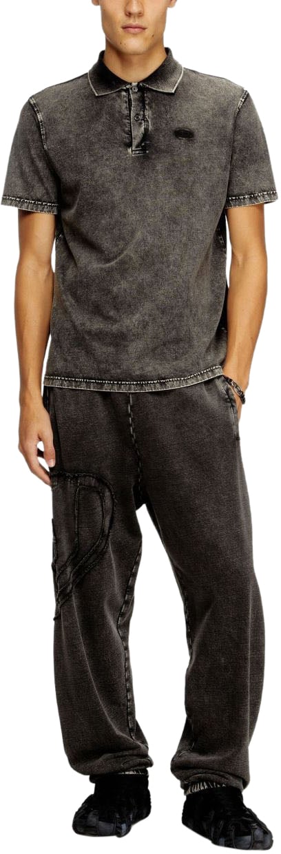 Diesel T-Shirts And Polos Anthracite Grijs