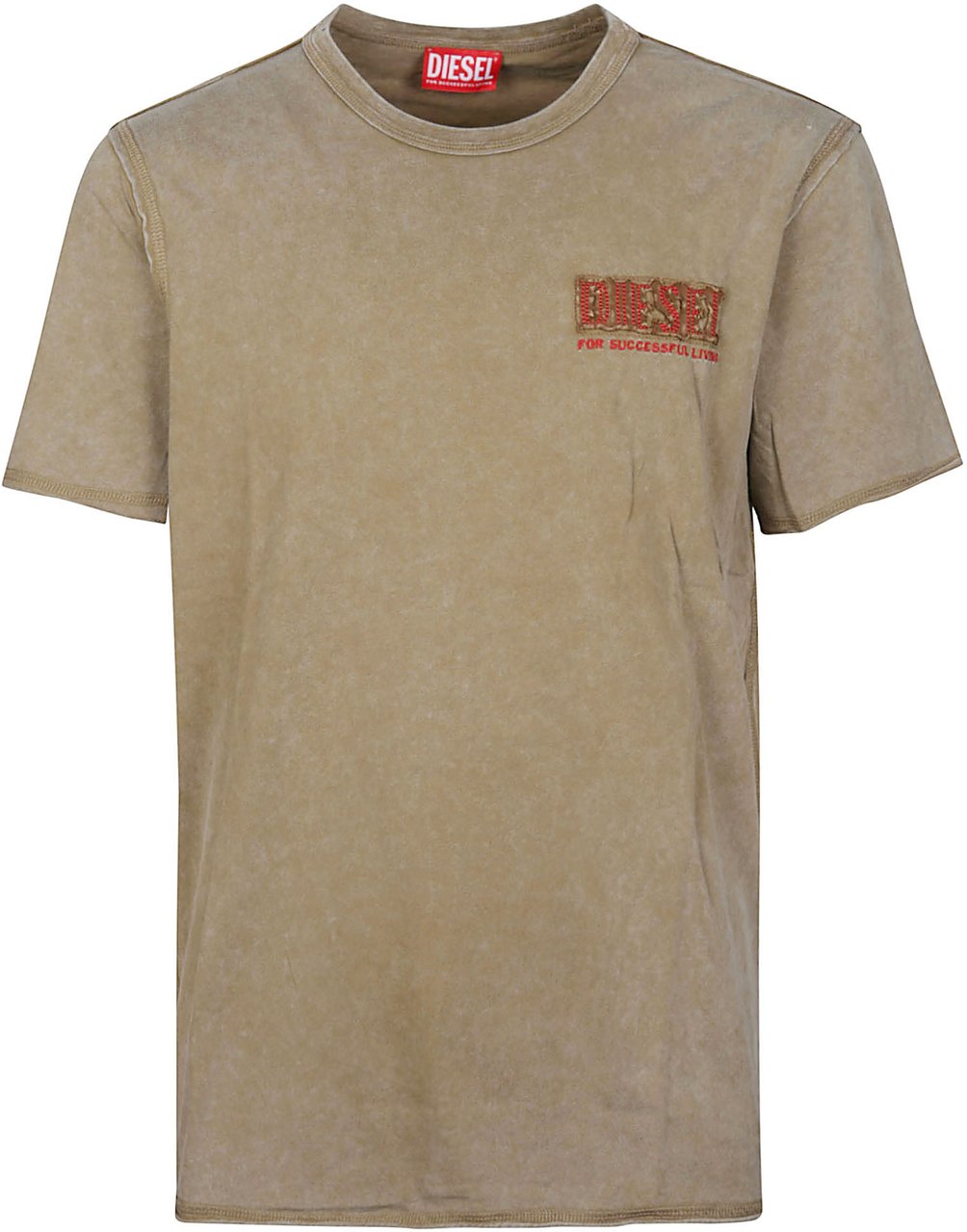 Diesel T-rawjust V1 T-shirt Brown Bruin