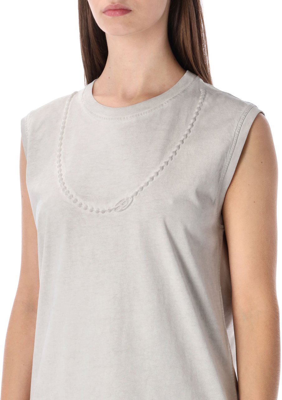 Diesel D-Embd Tshirt Dress Grey Mist Grijs