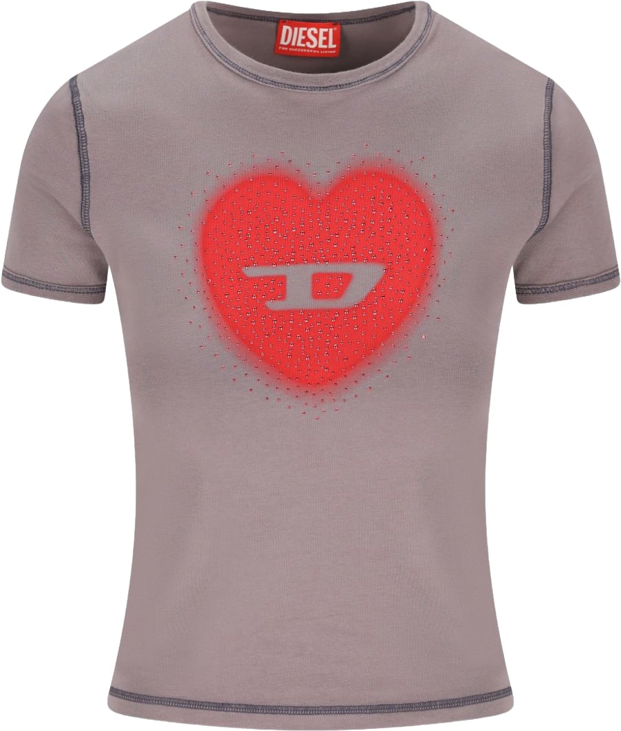 Diesel T-Shirts And Polos Grey Taupe