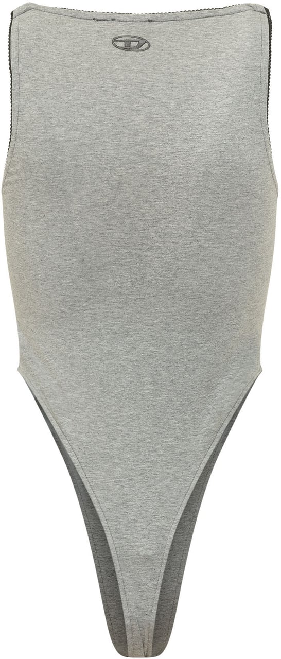 Diesel Top T-Ameris-S1 con Stampa Grafica e Bottoni Lichtgrijs