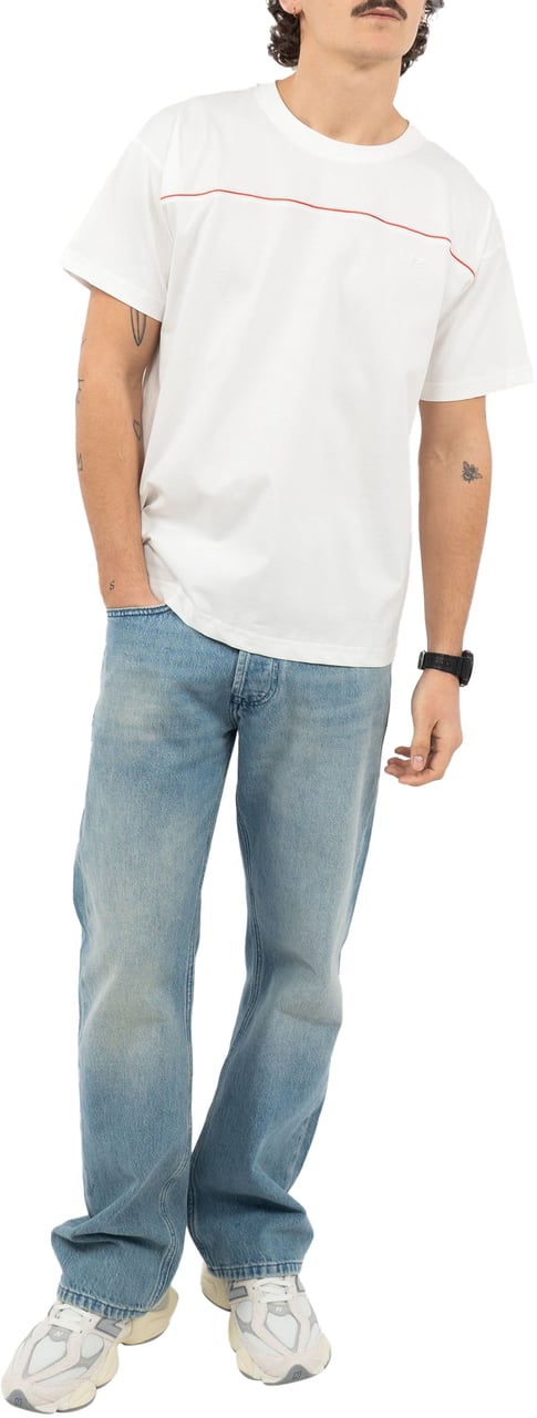 Diesel Norm Piping T-Shirt Wit