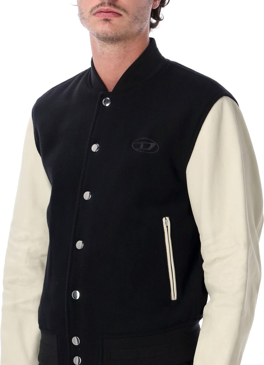 Diesel Arry College Bomber Nero Zwart