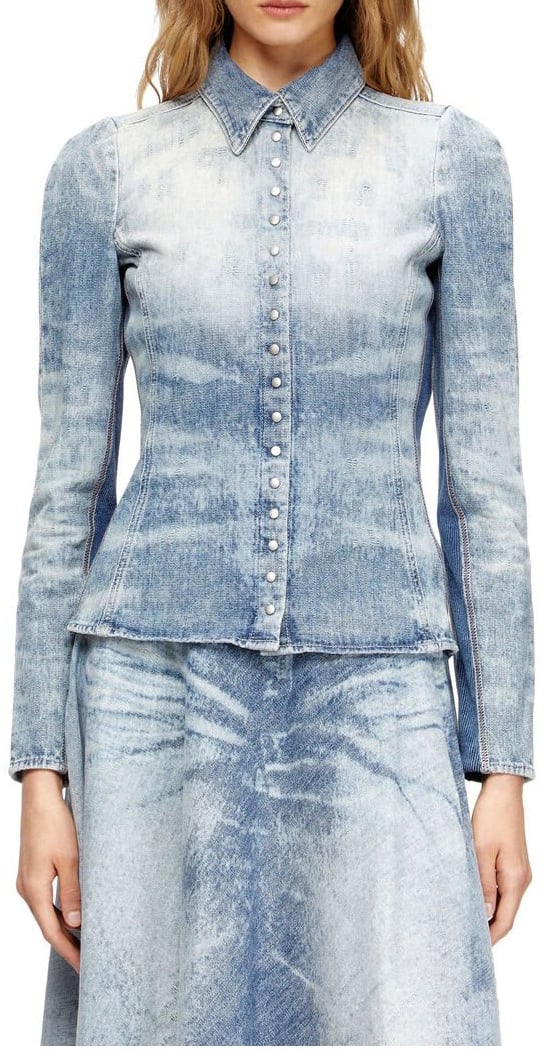 Diesel Shirts Blue Blauw