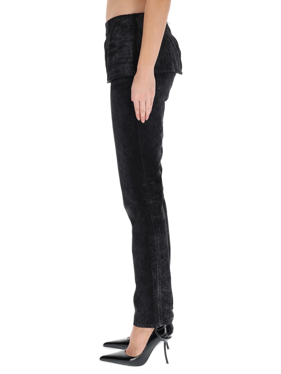 Diesel D-Hourjian Layered Waistband Jeans Zwart