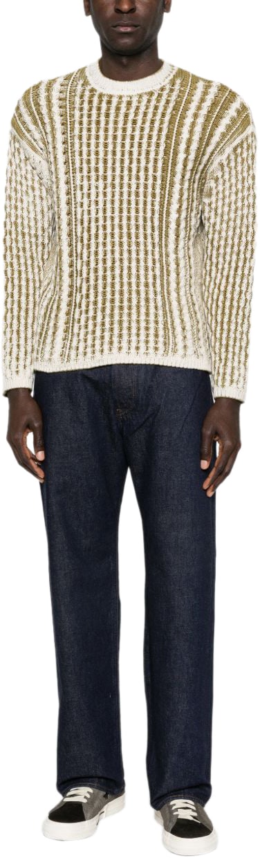 Diesel Sweaters Vert Creme Beige