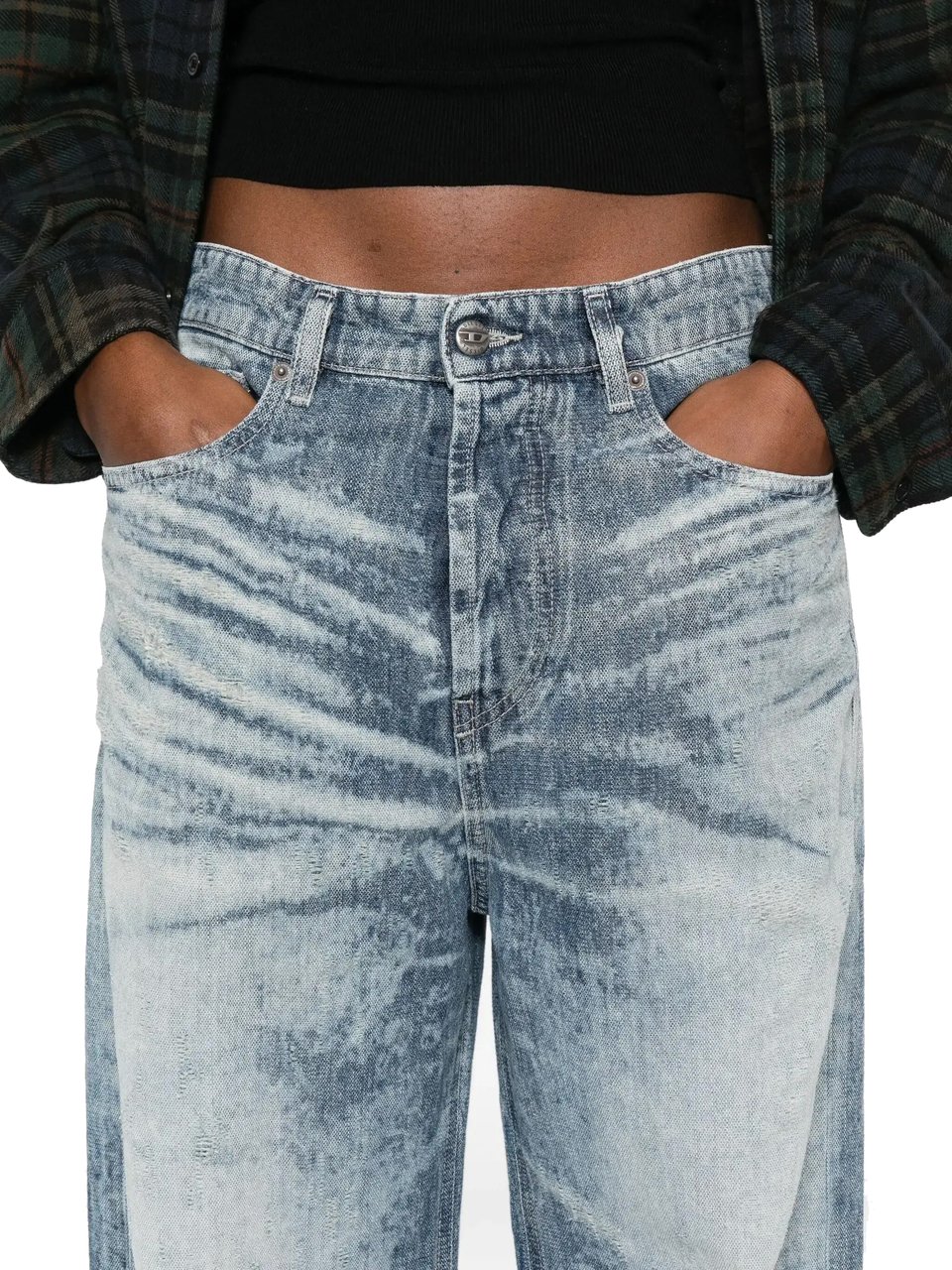 Diesel 1996 D Sire Fsh Denim Pants Light Blue Blauw