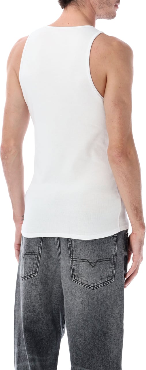 Diesel Diesel T-Arm-LKDS ribbed cotton tank top Wit