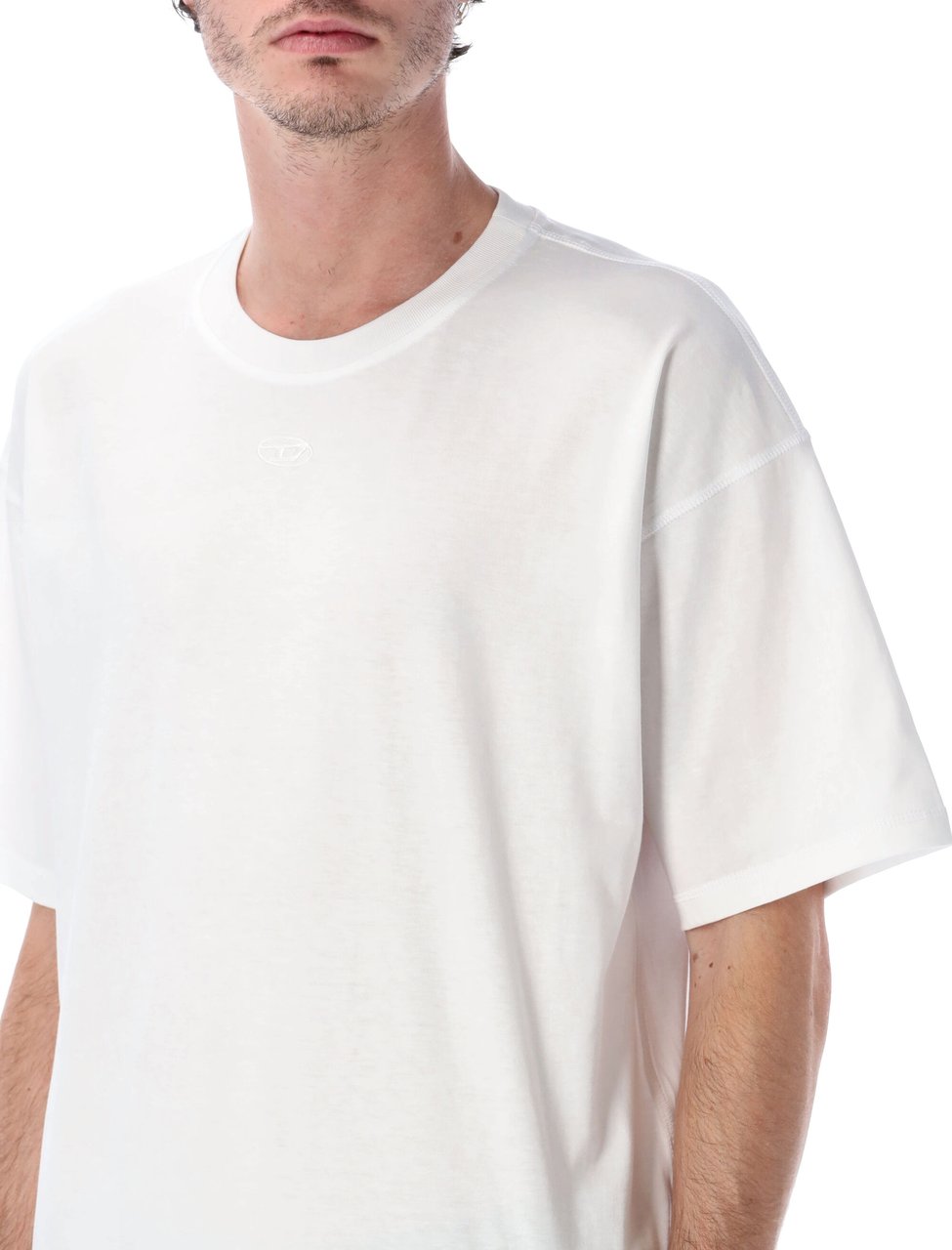 Diesel Diesel T-Lucien-Ihbi cotton t-shirt Wit