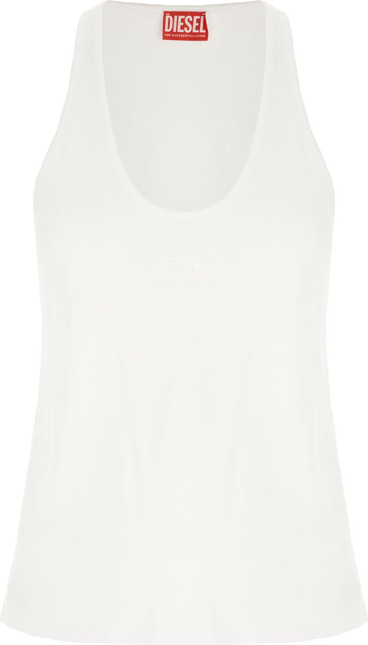 Diesel White cotton top Wit