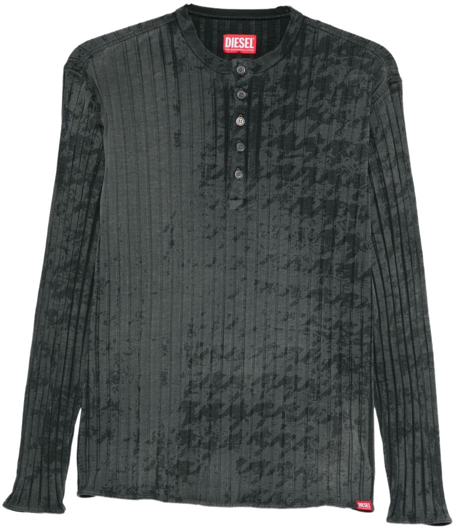 Diesel T-Shirts And Polos Grey Grijs