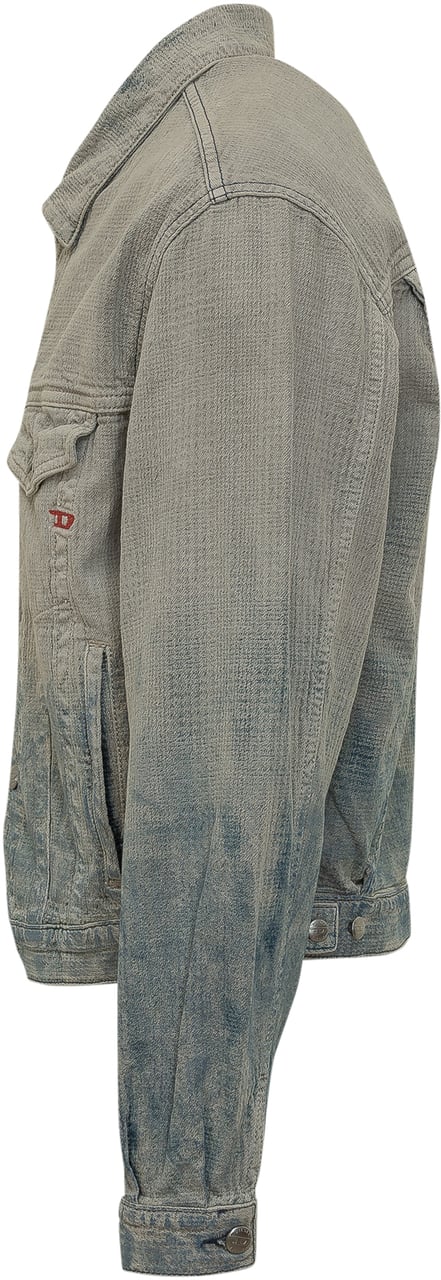 Diesel Giacca D-ranger in Denim Donkergrijs