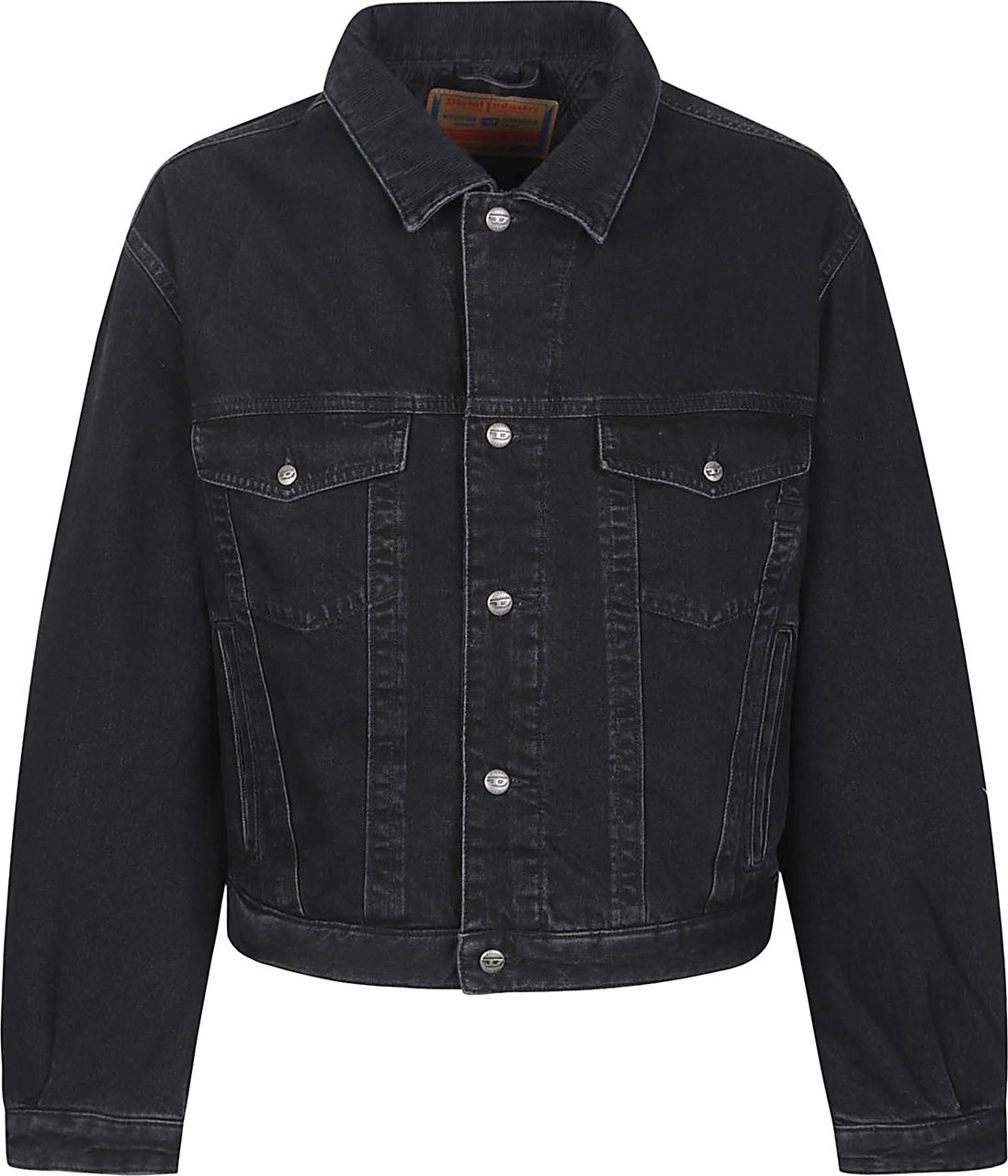 Diesel D-ranger Trucker Jacket Black Zwart