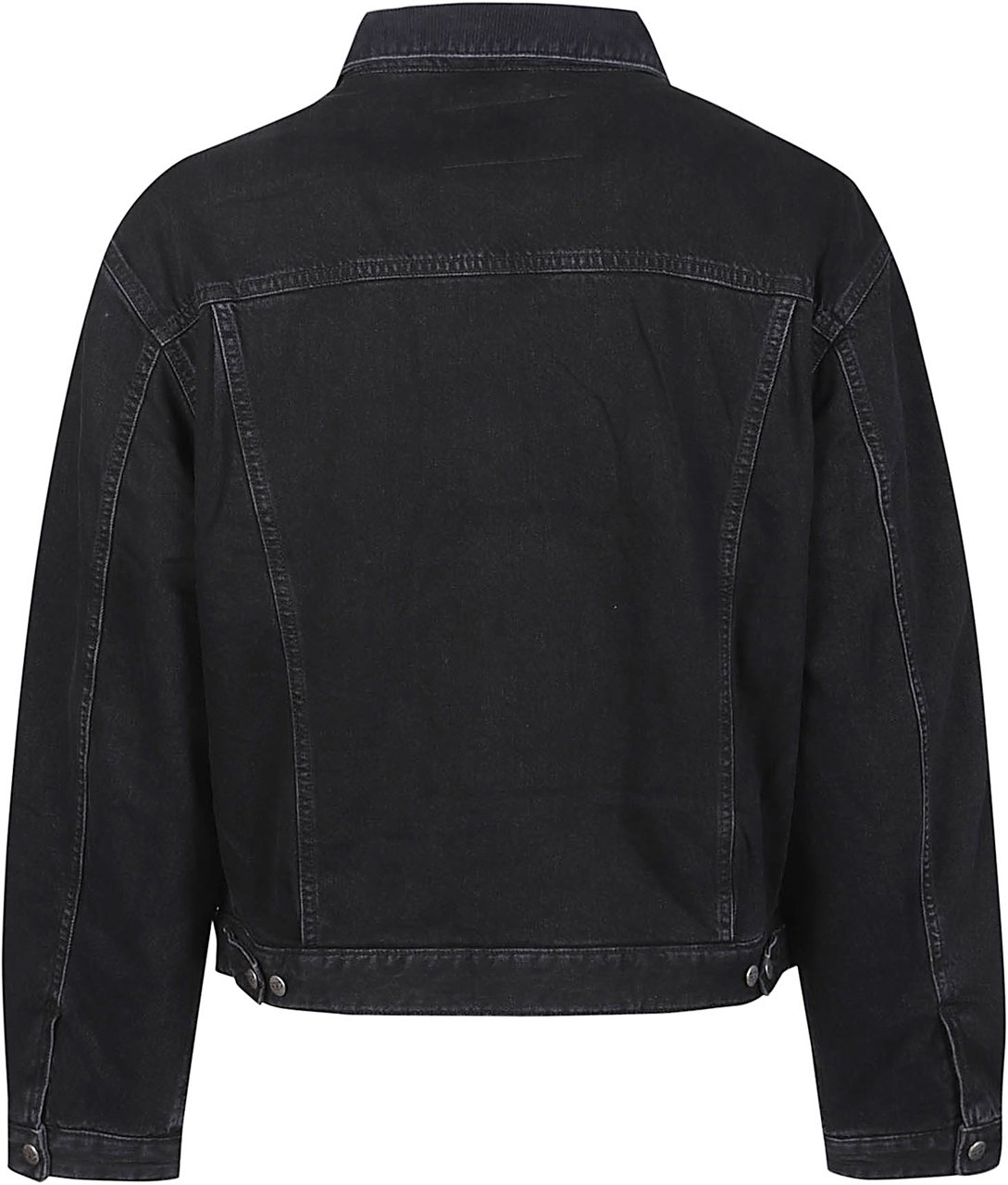 Diesel D-ranger Trucker Jacket Black Zwart