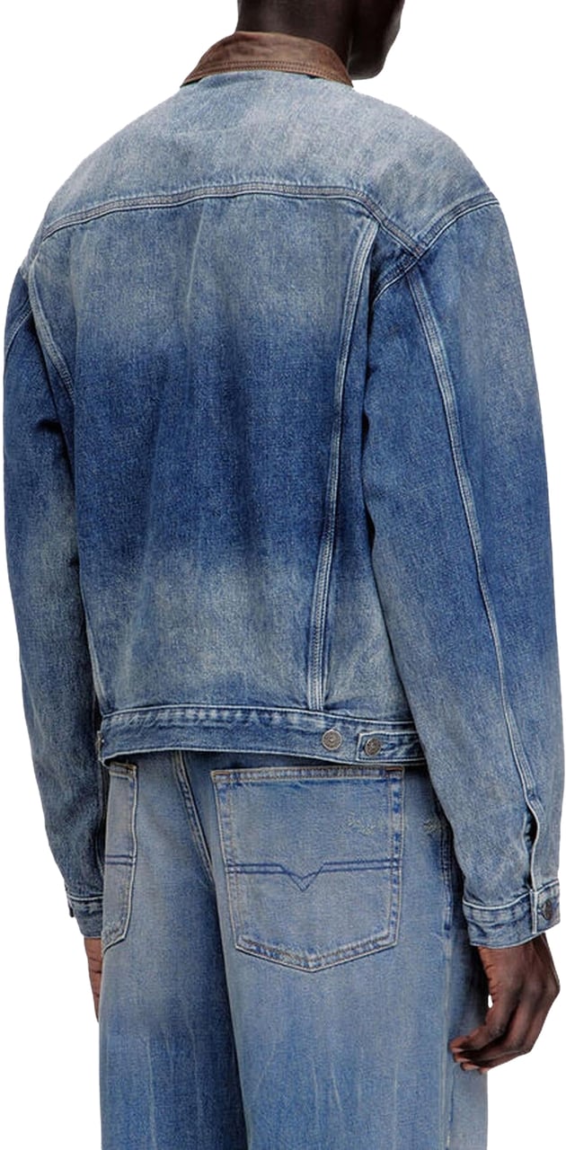 Diesel Heren D-Denver-S1 Jacket Grijs