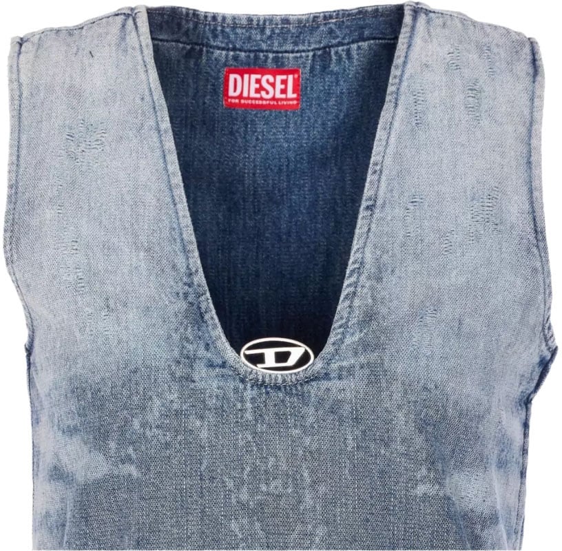Diesel Dresses Blue Blauw