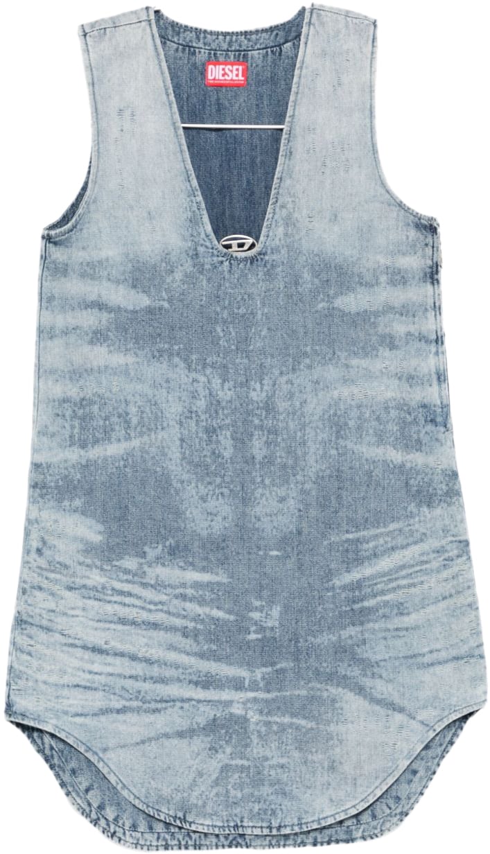 Diesel Dresses Clear Blue Blauw