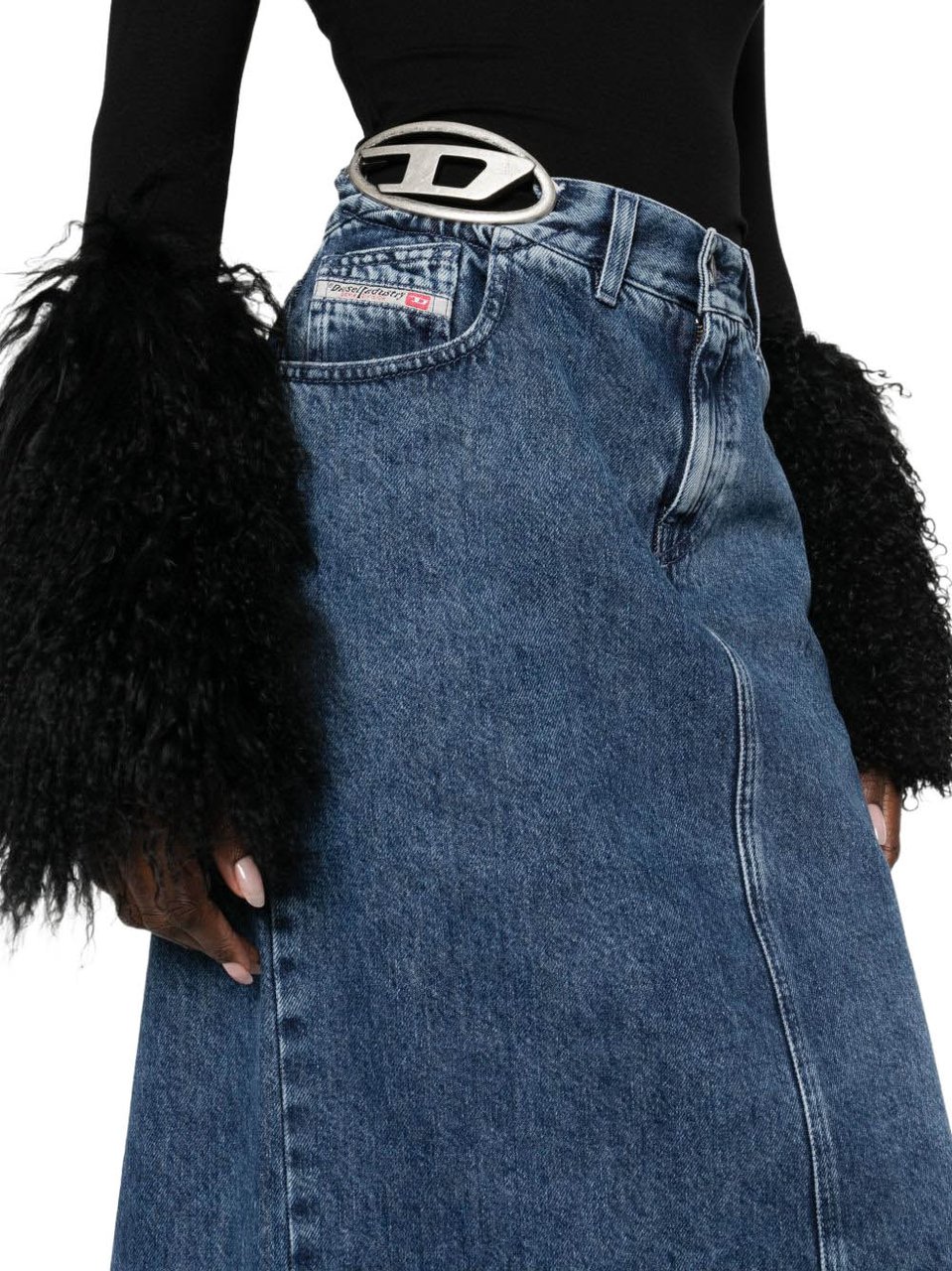 Diesel Skirts Navy Blauw