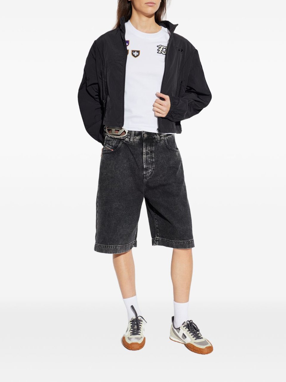 Diesel Shorts Black Donkergrijs