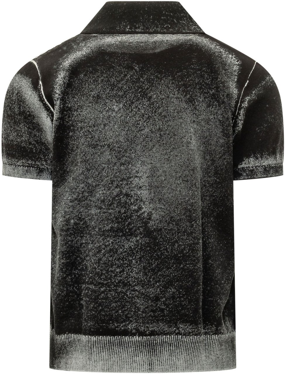 Diesel Polo a Maniche Corte con Colletto Donkergrijs