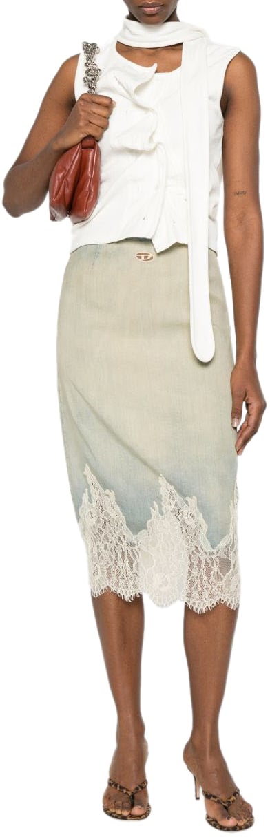 Diesel Skirts Pale Blue Blauw