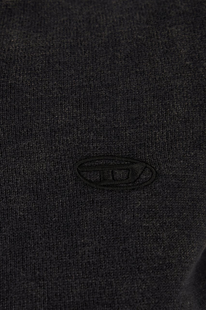Diesel Slate cotton cardigan Zwart