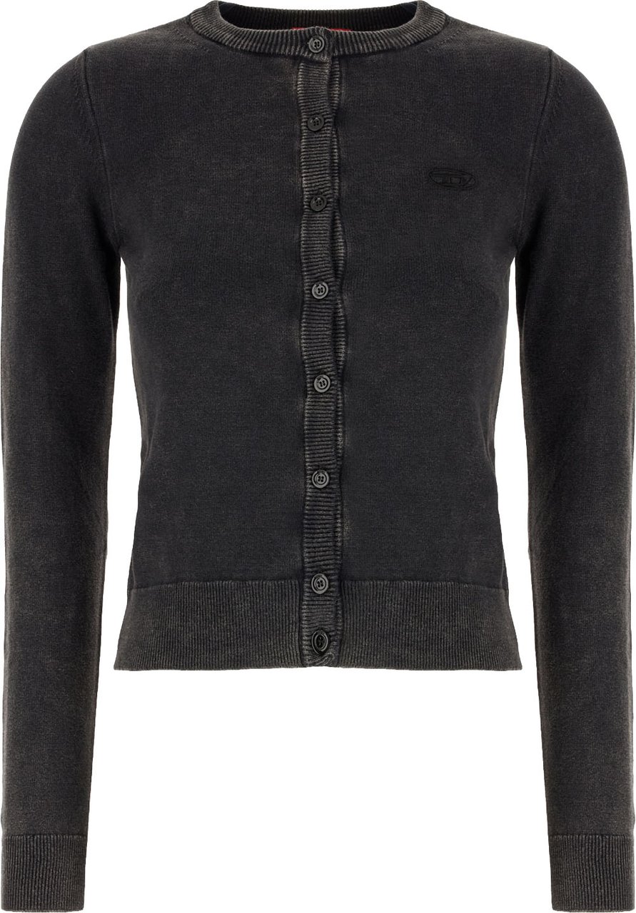 Diesel Slate cotton cardigan Zwart
