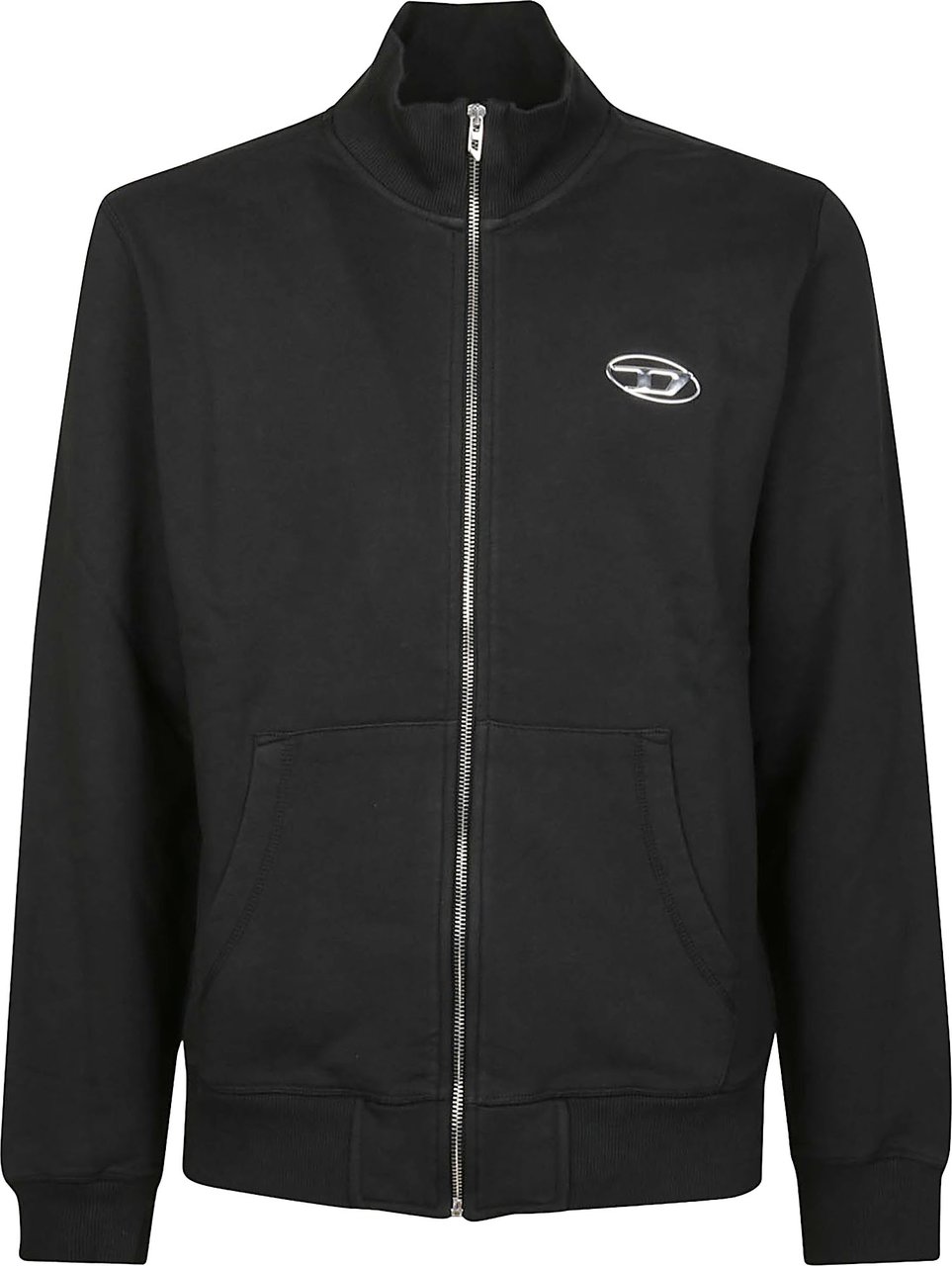 Diesel S-ginn Iod Full Zip Sweatshirt Black Zwart