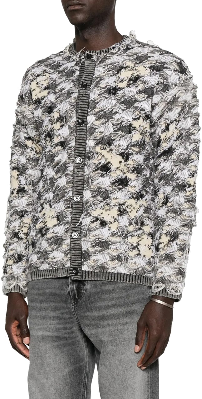 Diesel K Valbor Cardigan Multi Color Divers