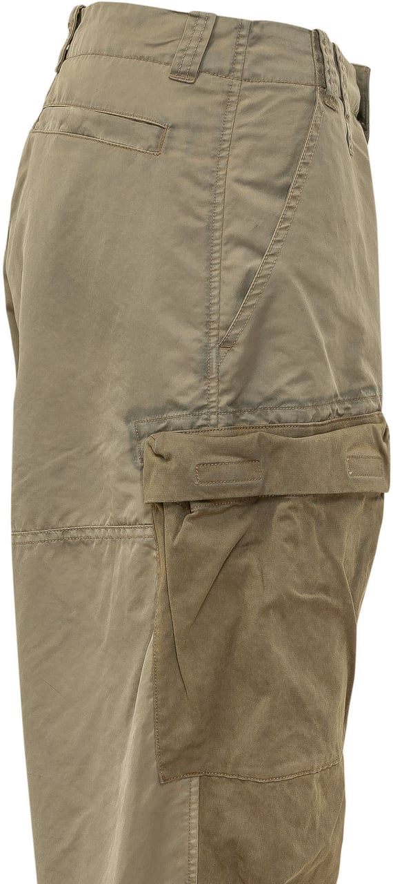 Diesel Pantaloni Arker Cargo con Tasche Taupe