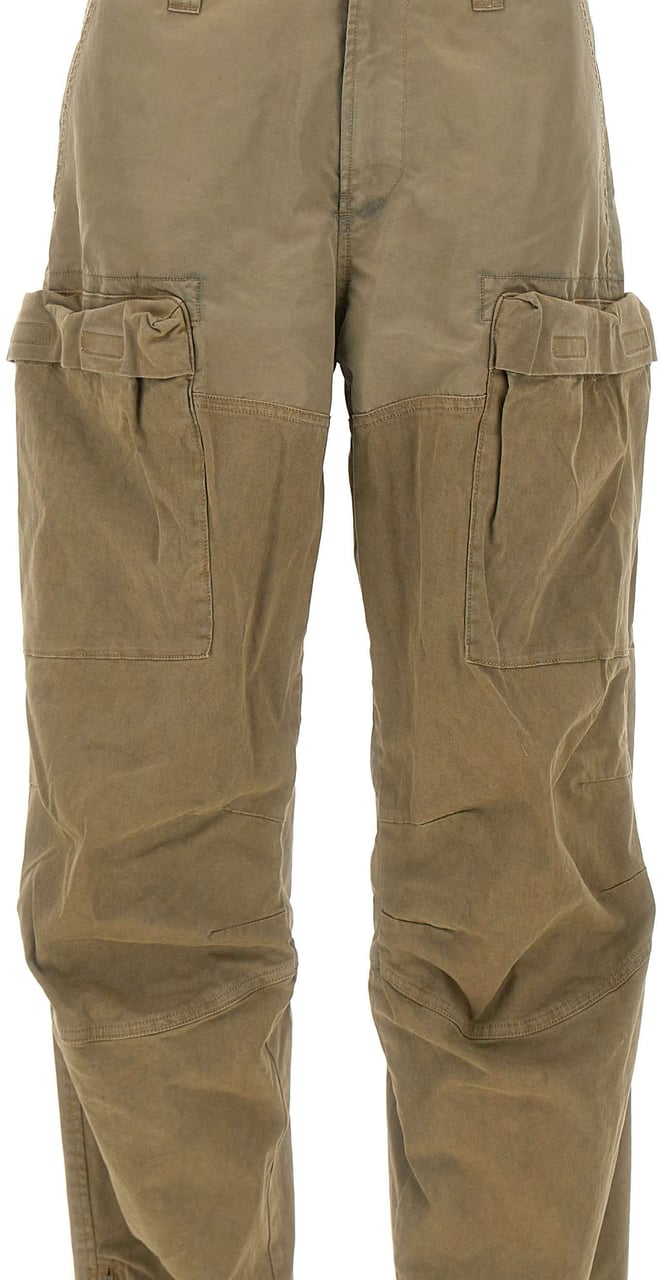 Diesel Trousers Green Donkergroen